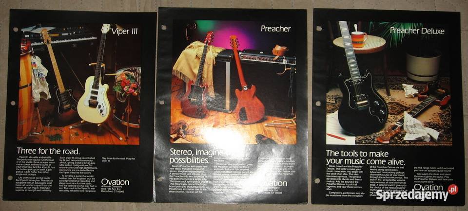 Ovation Magnum Deacon Viper Preacher broszury i Gitary i akcesoria Kępice