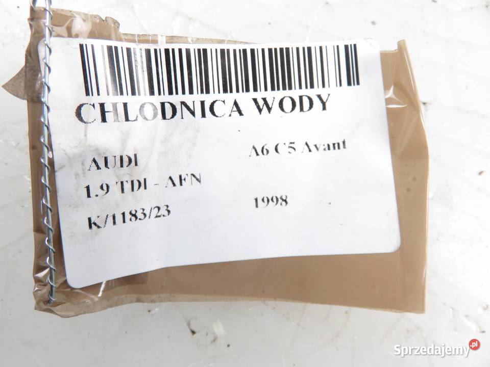 CHŁODNICA WODY AUDI A6 C5 19 TDI Chłodnie wody małopolskie