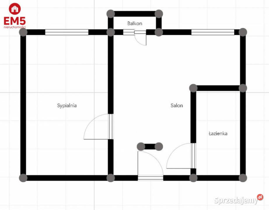 Mieszkanie 385m 2 pokoje Białystok balkon