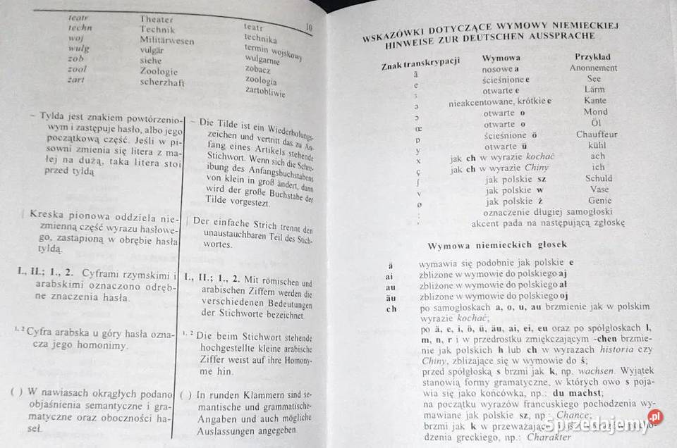 Słownik niemieckopolski polskoniemiecki A Pozostałe