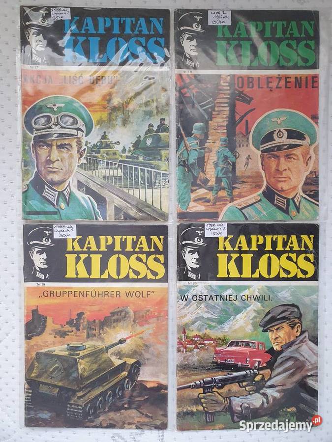 Kapitan Kloss zestaw 12 komiksów wydanie 2 lata Gdynia