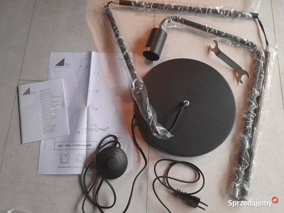 Lampa stojąca czarna Trio Diallo E27 nowa outlet śląskie Dąbrowa Górnicza