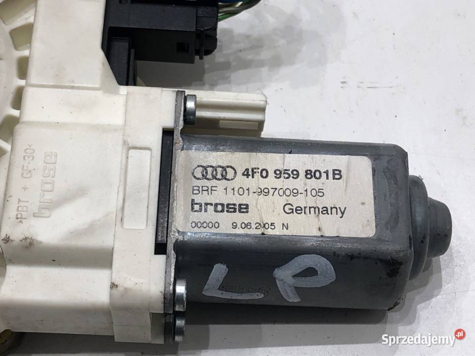 PODNOŚNIK SZYBY LEWY PRZÓD AUDI A6 C6 4F0837461A osobowe