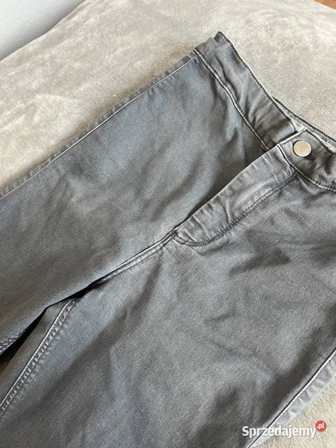 Skinny jeansy dżinsy z rozdarciami rurki szare Rozmiar 34(XS) Jasło