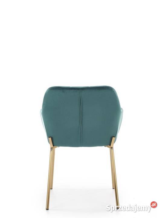 Krzesło zielone w stylu glam Kuźnia Raciborska