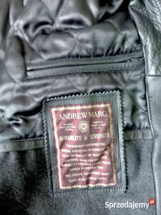 Skórzana kurtka Andrew Marc skóra licowa stan