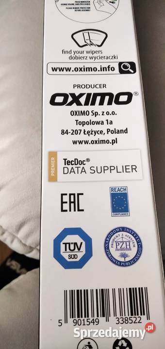 Pióra wycieraczek Oximo zestaw 650mm550mm Motoryzacja Jamnica sprzedam