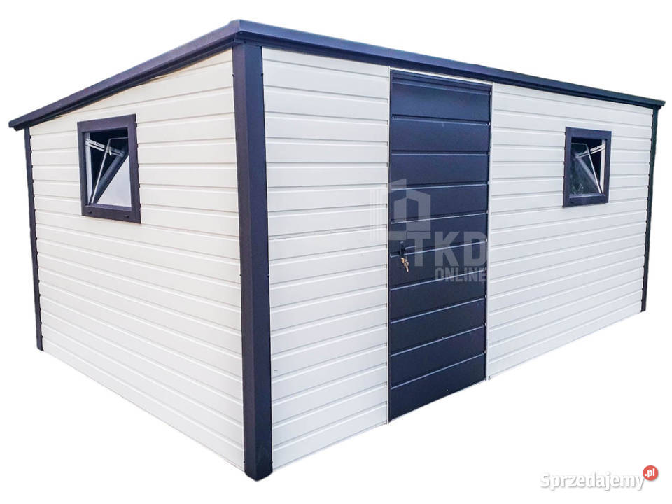 Schowek Ogrodowy 5x35 Drzwi 2x Okno Biały Czarny Kalwaria Zebrzydowska