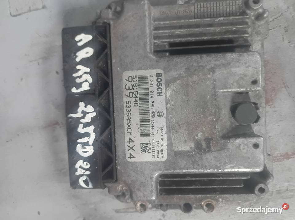 Komputer sterownik silnika alfa Romeo 159 24 Czujniki i sterowniki