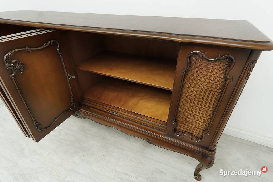 Stylowa ażurowa komoda ludwik renowacji Jerka