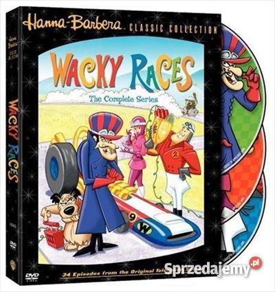 3 DVD Odlotowe Wyścigi Kreskówka Hanna Barbera Białystok