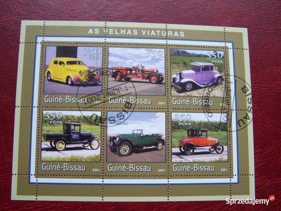 Gwinea Bissau 2001 CTO Motoryzacja Stare Filatelistyka Tychy