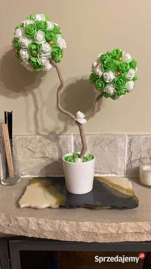 Drzewko kwiatowe rękodzieło Gniezno
