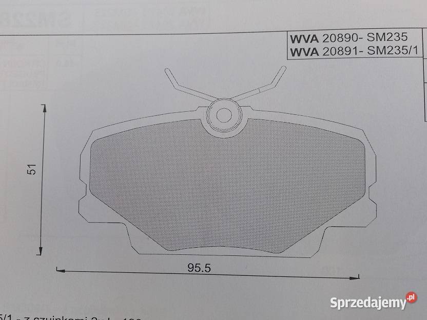 Klocki hamulcowe kpl przód MERCEDES 190 W201 Olsztyn