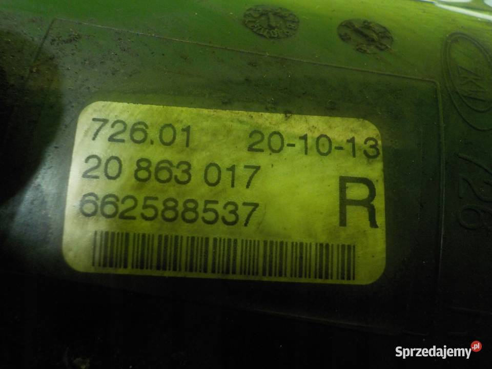 OPEL ZAFIRA C 16 CDTI 14r 5D halogen prawy osobowe Suków