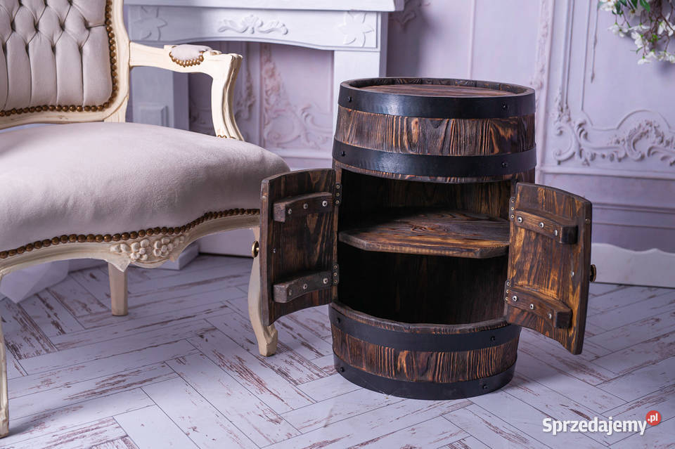Barek drewniany beczka drewniana szafka drewno Warszawa sprzedam