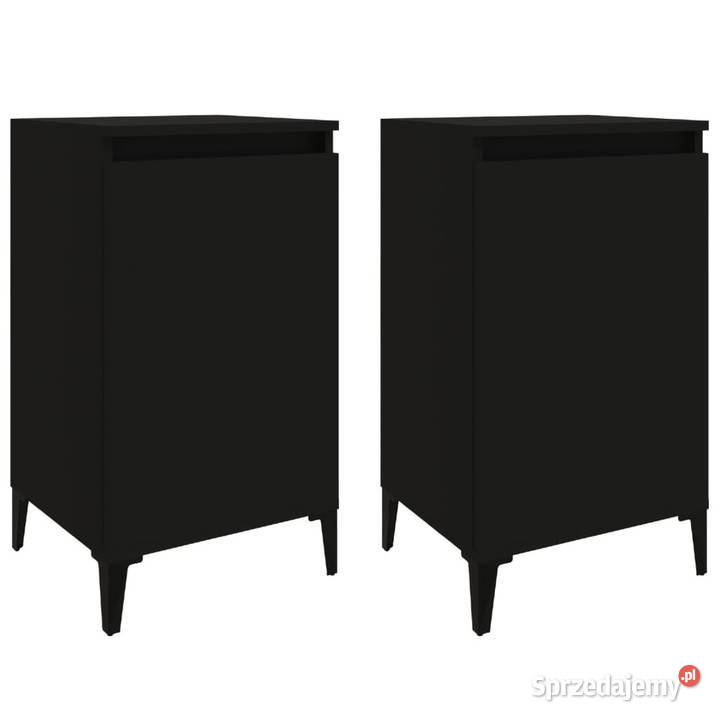 Szafki nocne 2 czarne 40x35x70 WM819647 mazowieckie Warszawa