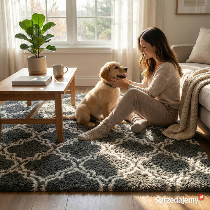 Dywan do salonu shaggy DECOR antypoślizgowy Dom i Ogród Opole sprzedam