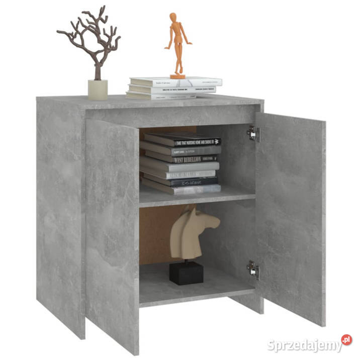 Szafka szarość betonu 70x41x75 materiał