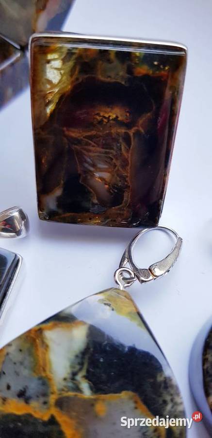 Bursztyn bałtycki i 925 komplet regulacja srebrne Ozdoby Kraków sprzedam