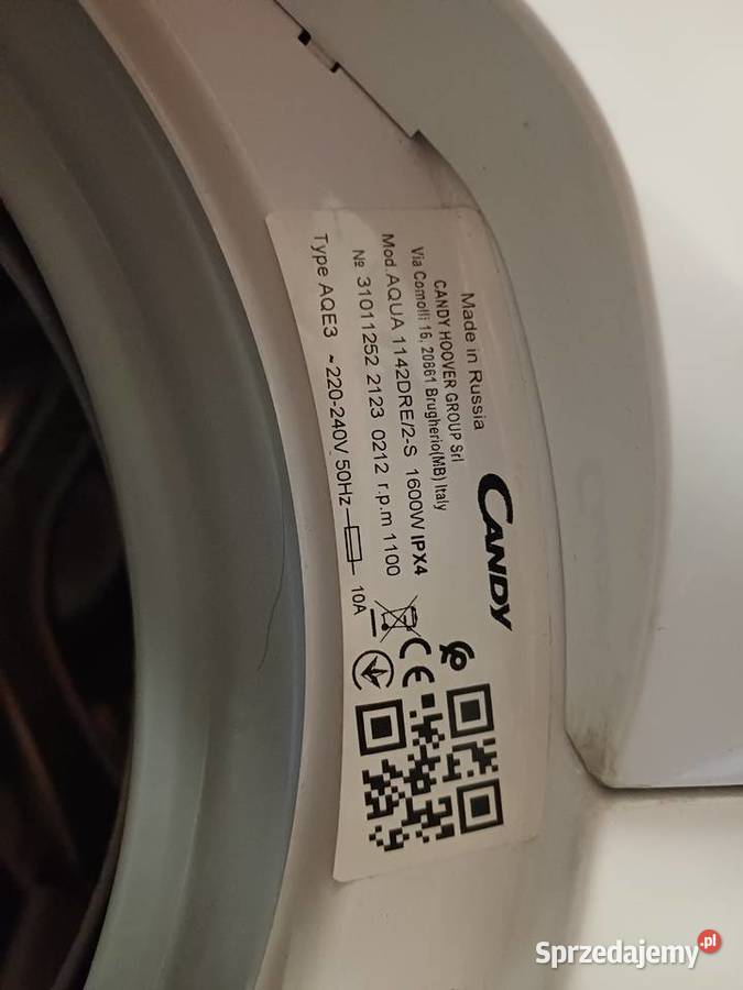Mini pralka Candy AQUA 1142DRE2S sprzedam
