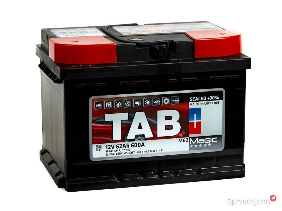Akumulator TAB MAGIC 62Ah 600A niski Części łódzkie