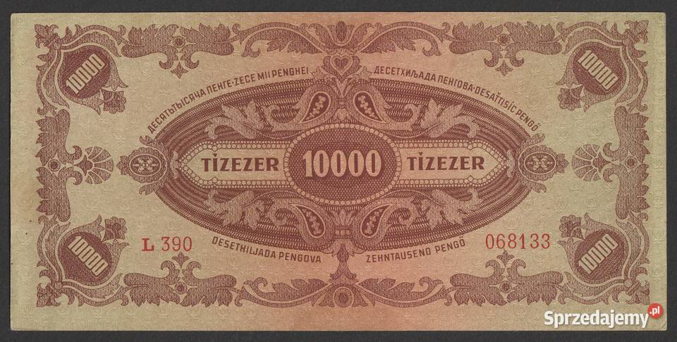 WĘGRY 10000 PENGO 1946 L STAN 23 Numizmatyka