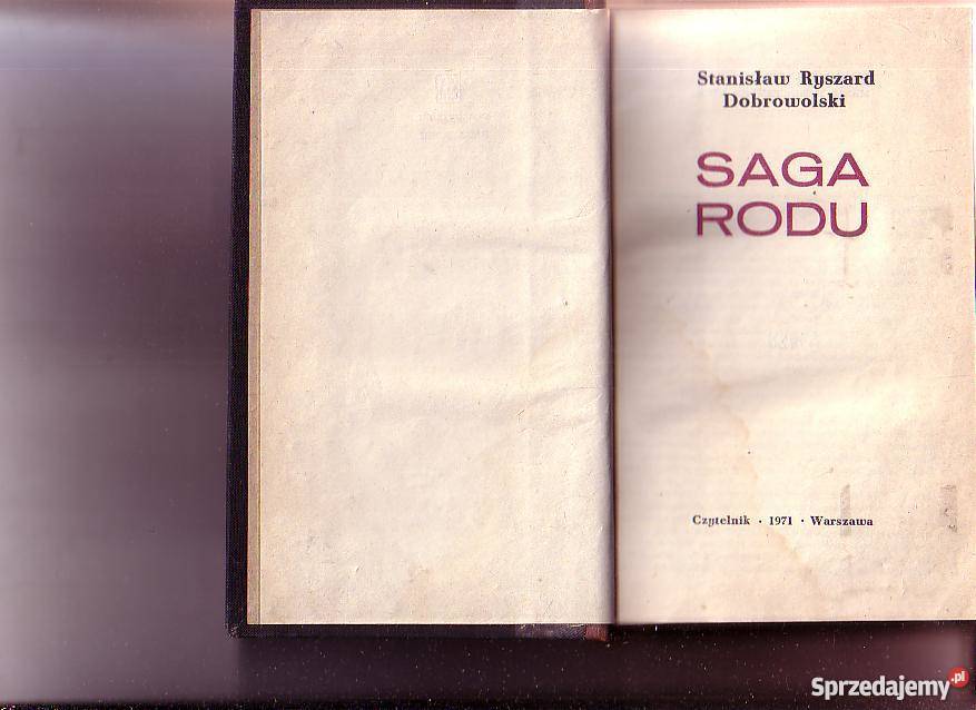 9893 SAGA RODU STANISŁAW RYSZARD DOBROWOLSKI Czyrna