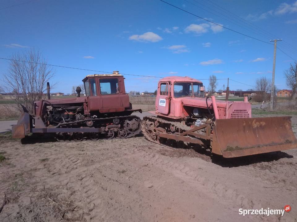 ciągnik gąsienicowy dt 75 det 75 spycharka spych Bryski