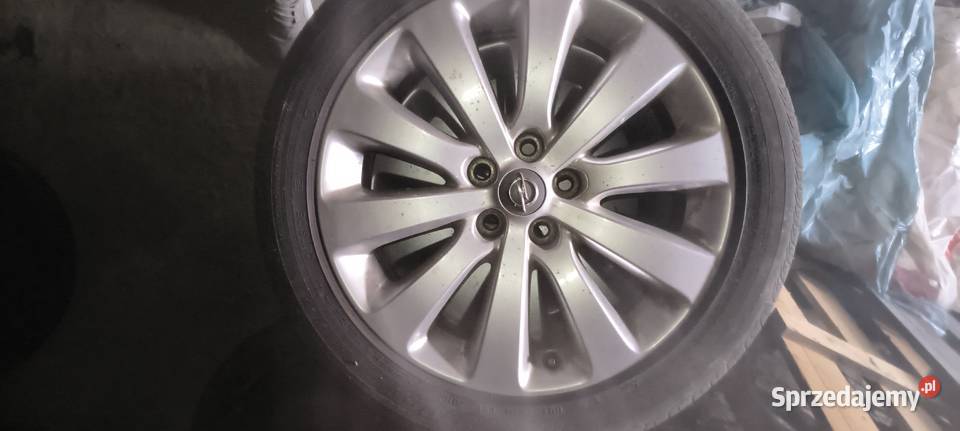 Felgi Aluminiowe 17 OPEL opony letnie Średnica 17" małopolskie Rudawa sprzedam