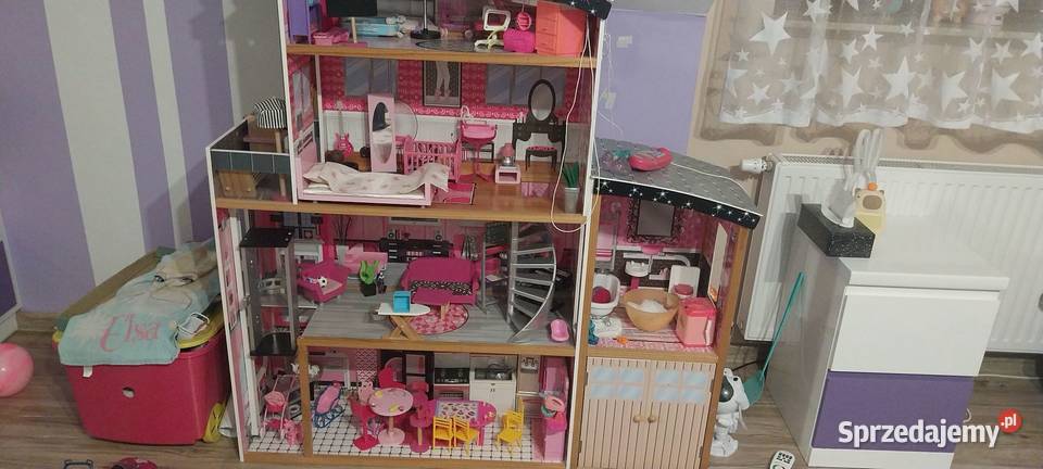 Drewniany domek lalek BARBIE z akcesoriami 150 Pułtusk