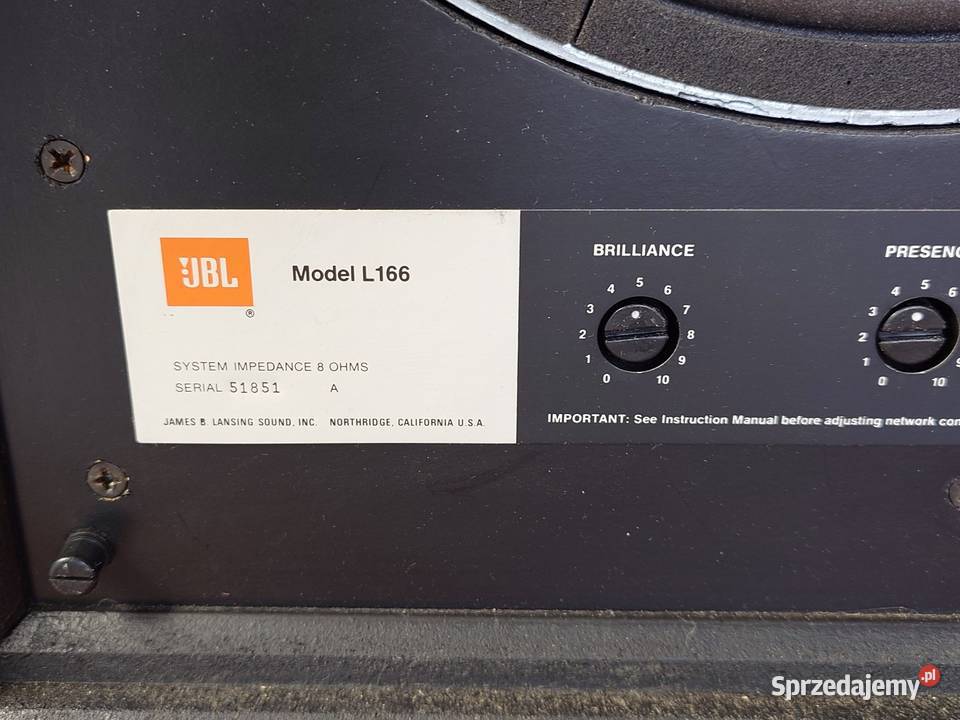 Kolumny JBL L166