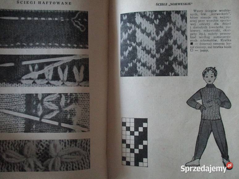 Dziewiarstwo ręczne Dutkiewicz 1956 dziewiarstwo Łódź