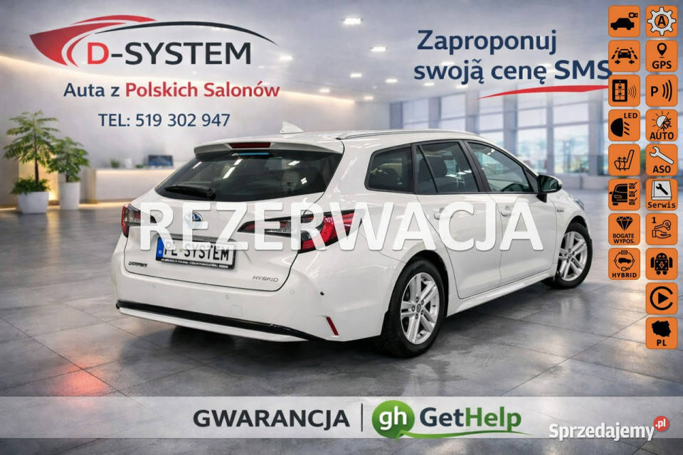 Toyota Corolla 2122 Salon Polska 18 HYBRID 1wł z czujnik deszczu Białystok