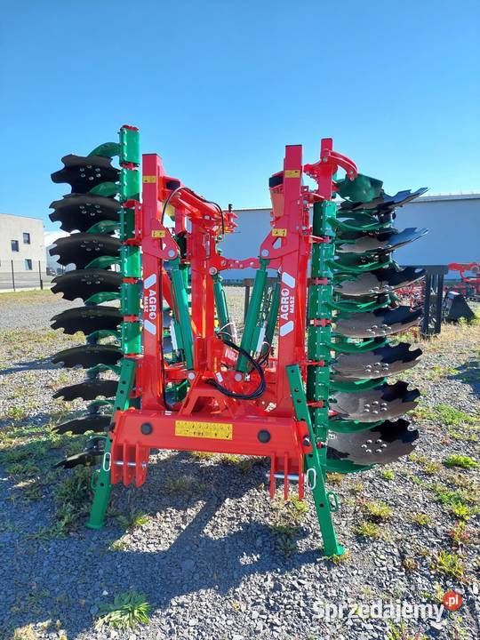 Brona talerzowa 4 m H z wałem daszkowym Agregaty