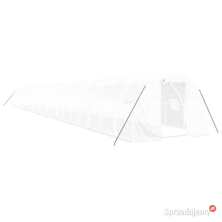 Szklarnia ze stalową ramą biała 72 m 24x3x2 m Warszawa