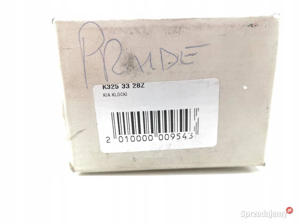 KLOCKI HAMULCOWE PRZÓD KIA PRIDE 19902001 Klocki hamulcowe sprzedam