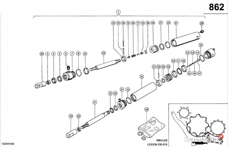 Claas Lexion 560 TŁOK 0000858400 Jastrzębniki