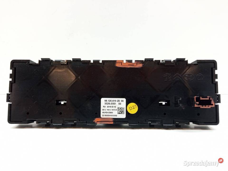 PANEL STEROWANIA RADIA 98120819ZD Toyota ProAce osobowe