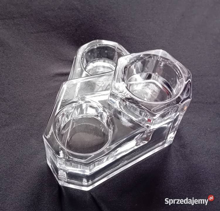 Kryształowy świecznik Partylite Germany 3 x Koźminek