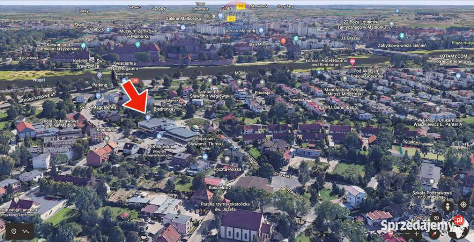 Do wynajęcia pow handlowe w centrum Malborka Malbork
