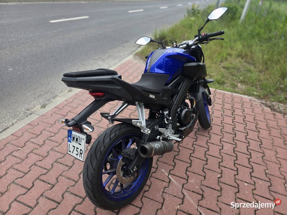 Motocykl Yamaha MT125 15 kat B 17 nieuszkodzony mazowieckie Warszawa