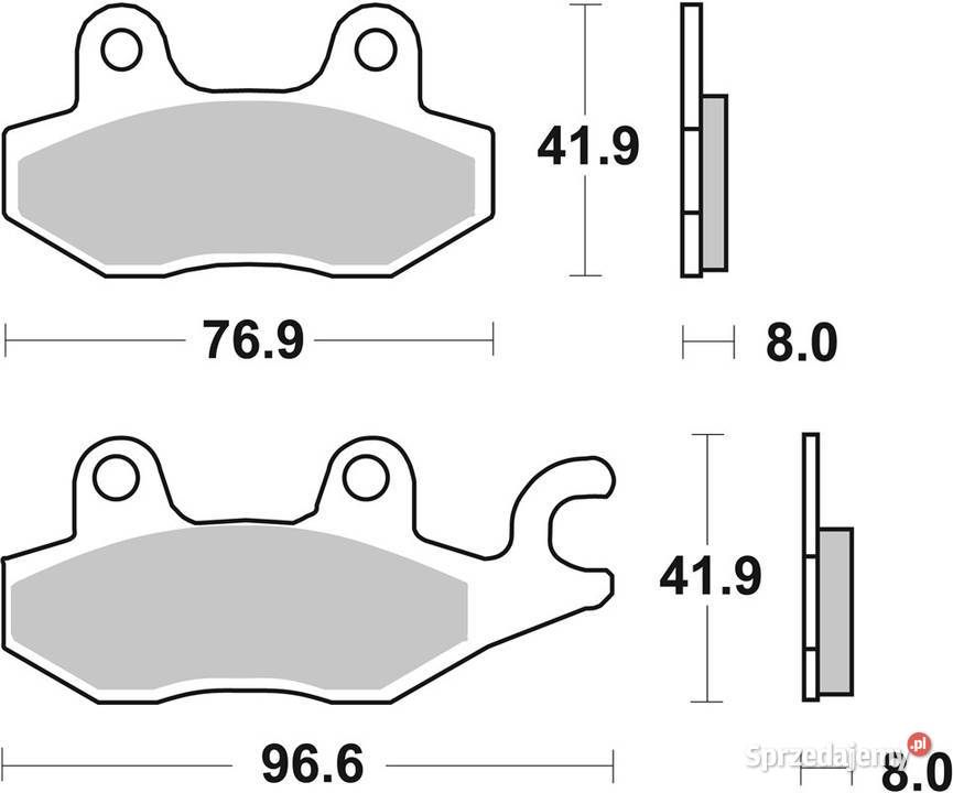 Klocki hamulcowe SBS 638RSI YAMAHA YFZ S 450 Trzciel