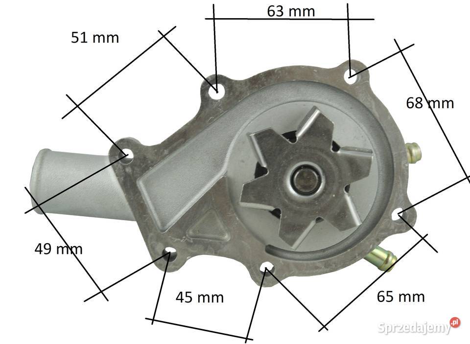Pompa wody Kubota V1305F3680F3990 Tajęcina
