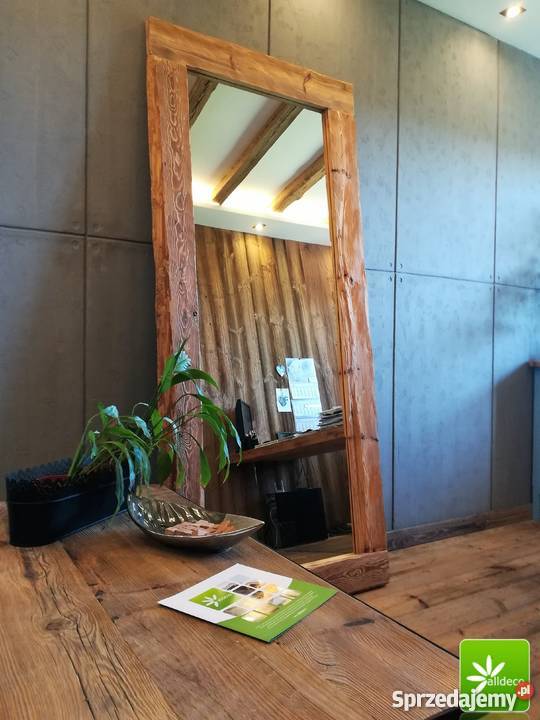 Lustro w ramach ze starego drewna Alldeco Warszawa