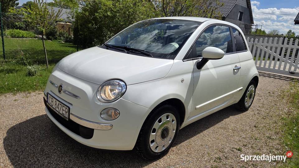 Fiat 500 Automat Polski Salon biały Gdańsk