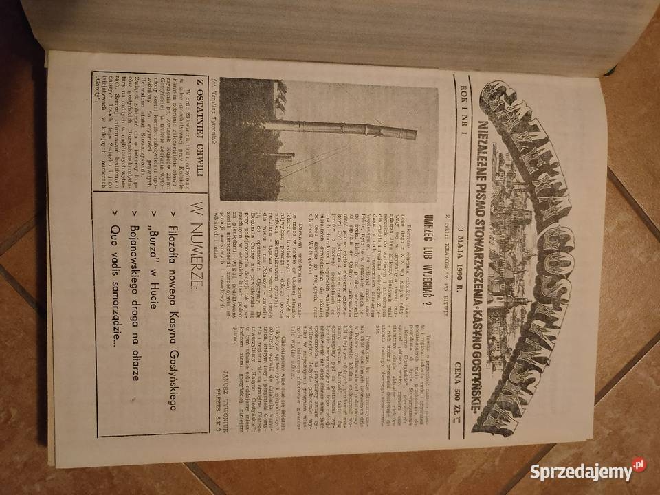 Gazeta Gostyńska Roczniki pierwszego numeru 1990 Rok wydania 1990 Kościan