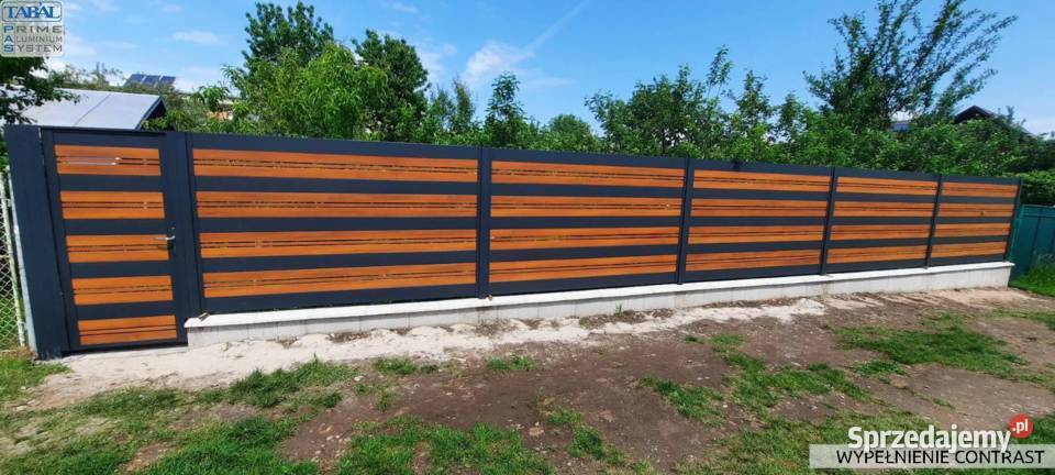 Nowoczesne ogrodzenia ALUMINIUM poziome pionowe Przęsła Ogrodzenia i bramy Lublin