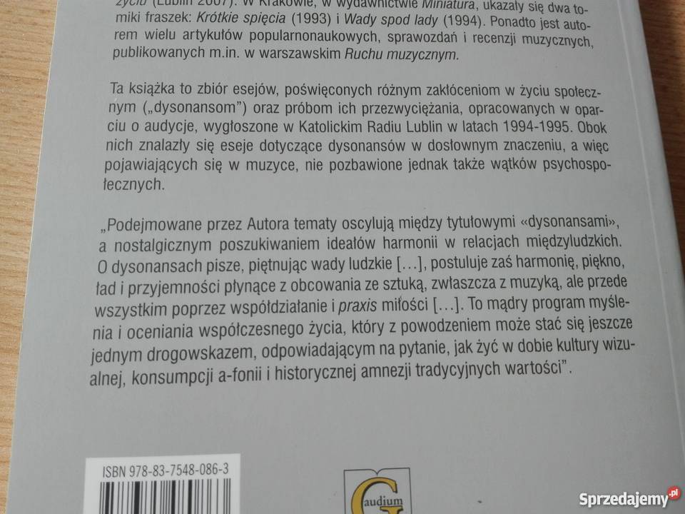 Dysonanse w życiu i w muzyce eseje zebr Henryk Gdańsk