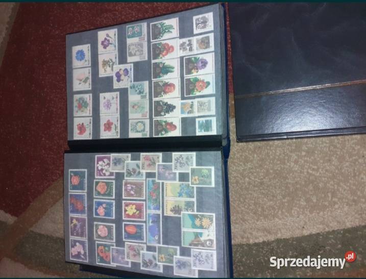 Cztery klasery pełne znaczków stara kolekcja Sosnowiec